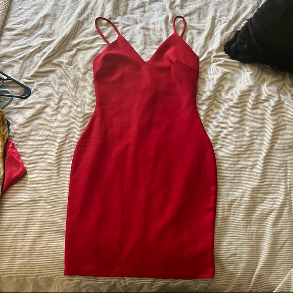 Red Bodycon Dress - Picture 1 of 3